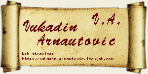 Vukadin Arnautović vizit kartica